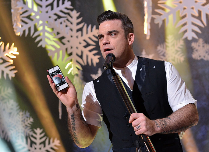 Robbie Williams on New Years Eve TOTP